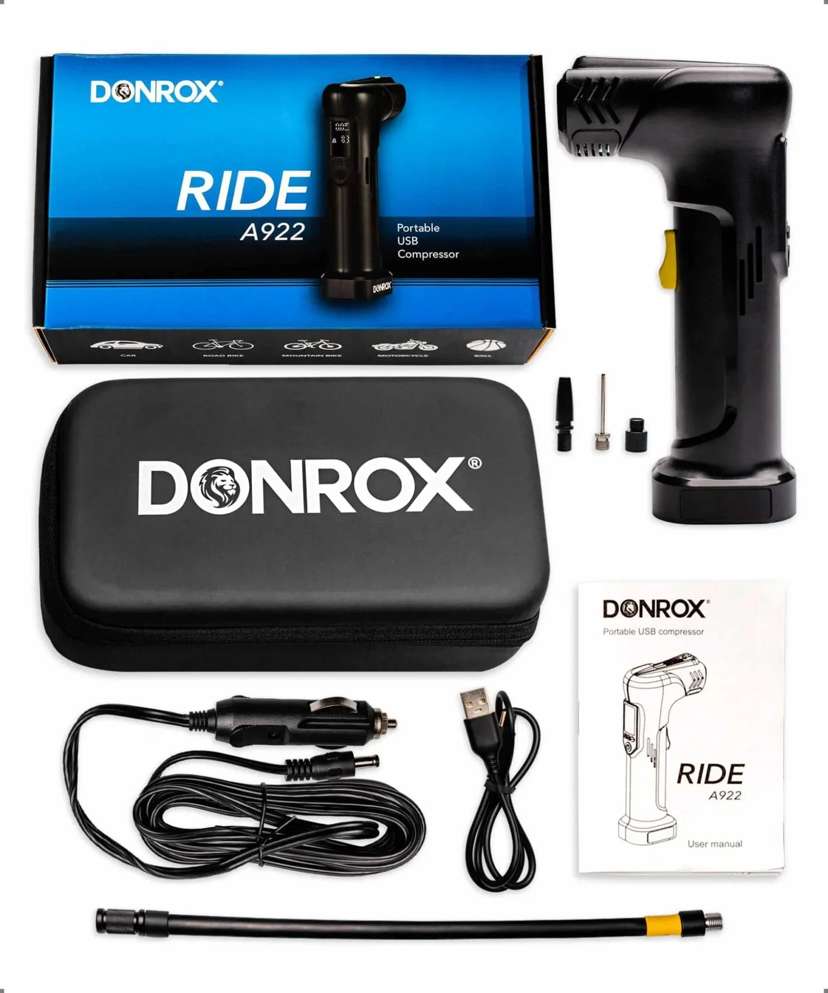 Donrox Ride A922 Electric Bike Pump - Image 7